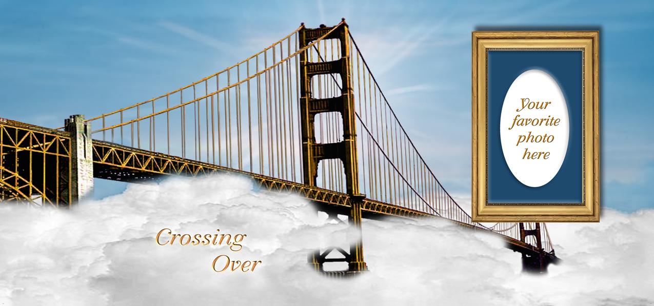 Crossing Over Clouds Blue